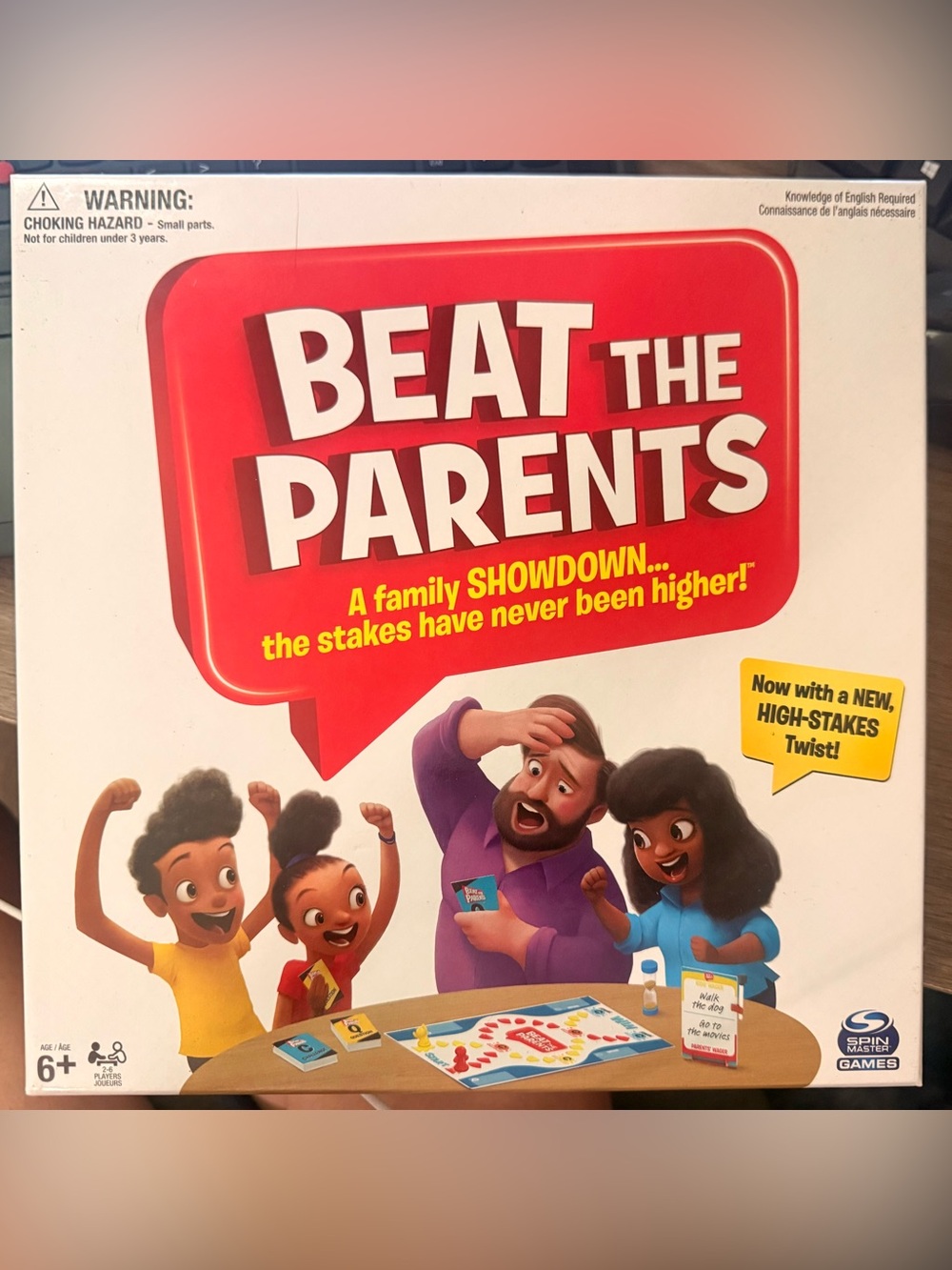 Spin Master Games "Beat The Parents" Board Game